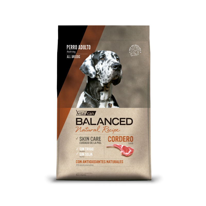 BALANCED NATURAL RECIPE CORDERO 15KG