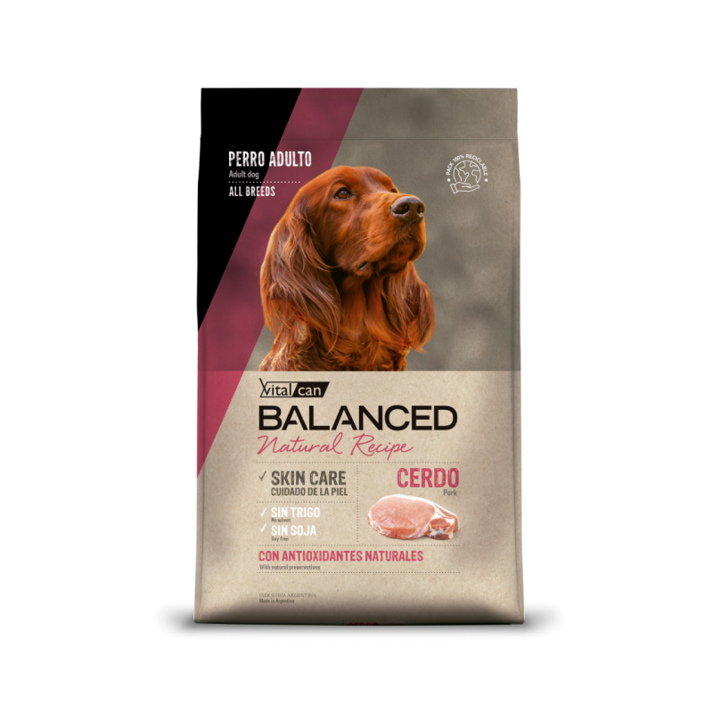 BALANCED NATURAL RECIPE SKIN CARE CERDO 15KG